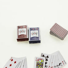 Load image into Gallery viewer, Mini Poker Playing Cards 1:12 Scale Dollhouse Furniture Miniature Living Room Table Accessories Cute Poker For Doll house
