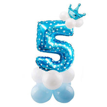 Load image into Gallery viewer, 32inch Digital Balloons Toys Kids Happy Birthday Party Theme Decor Cartoon Inflatable Party Hat Column Gift Toys for Children