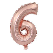 Load image into Gallery viewer, Gold Sliver 32 inch 0-9 Large Helium Digital Air Ballons Foil Children Festival Birthday Party for Kids Cartoon Hat Toys