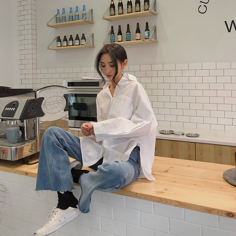 Women Shirts Plus Size Women's Blouses Shirts Pockets Female Tops Spring Autumn Solid Shirts for Women's Clothing