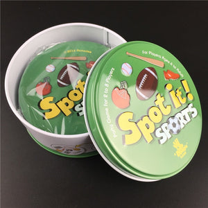 spot it and dobble card game table Board Game For Dobbles Kids Spot Cards It Go Camping Metal Tin Box SHALOM HALLOWEEN toys