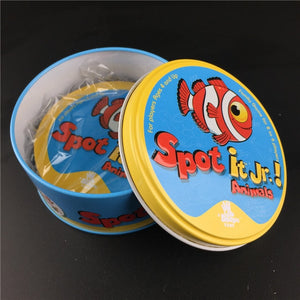 spot it and dobble card game table Board Game For Dobbles Kids Spot Cards It Go Camping Metal Tin Box SHALOM HALLOWEEN toys