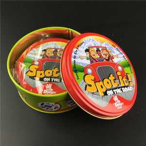 spot it and dobble card game table Board Game For Dobbles Kids Spot Cards It Go Camping Metal Tin Box SHALOM HALLOWEEN toys