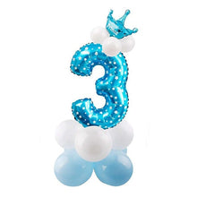 Load image into Gallery viewer, 32inch Digital Balloons Toys Kids Happy Birthday Party Theme Decor Cartoon Inflatable Party Hat Column Gift Toys for Children
